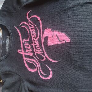 Black Long Sleeve with Pink Graphic